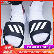 Giày adidas adidas nam 2019 mùa hè Alpha chiến binh màu đen Velcro đế mềm thể thao đế mềm BA8775 - Dép thể thao