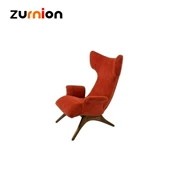 Zurnion Bắc Âu gỗ rắn thiết kế nội thất ONDINE ARMCHAIR mô hình phòng khách ghế sofa - Đồ nội thất thiết kế