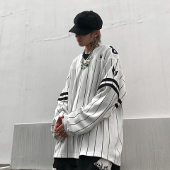 美式炸街衛衣男潮ins國潮oversize情侶bf嘻哈棒球服外套