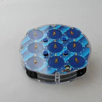 [Ling AO Demon Magic Watch Transparent Blue] Рубикс-зашивка двустороннего восстановления Cube Cube Simple