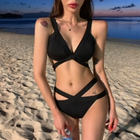 Сексуальный летний купальник, брендовый бюстгальтер пуш-ап для плавания, европейский стиль, с открытой спиной