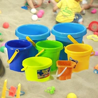 Пляжное ударопрочное детское пластиковое складное ведро, набор инструментов для игры с песком, песок, игрушка, увеличенная толщина