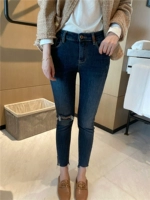 Южнокорейский товар, приталенная заплатка для ремонта пятки, флисовые джинсы с начесом, по фигуре