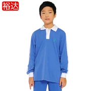 Yuda chính hãng Thâm Quyến thống nhất đồng phục học sinh nam thể thao mùa xuân và mùa thu kết hợp áo sơ mi dài tay - Đồng phục trường học / tùy chỉnh thực hiện