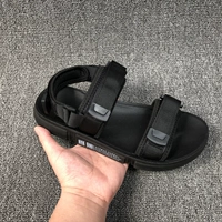 Mùa hè 2019 mới đen hoang dã hở ngón velcro mát mẻ đi biển bình thường giày vải dép nam - Sandal giày sục nam