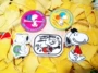 Một phim hoạt hình xung quanh phim hoạt hình Snoopy nhiều miếng dán vải vá đàn guitar phụ kiện SNOOPYDIY các hình sticker dễ thương