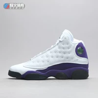 Beacon Air Jordan 13 AJ13 Lakers White Purple Basketball Shoes 884129 414571-105