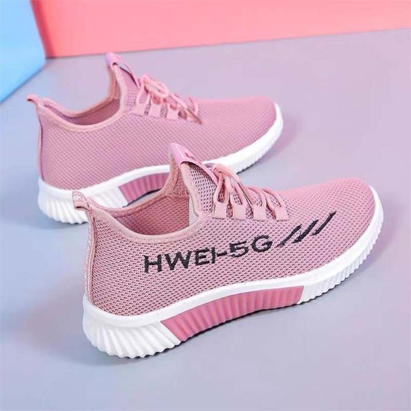 A05 Pink Single Shoe Standard Sneaker SizeThe old Beijing cloth shoes female motion leisure time Mom shoes Middle aged and elderly Walking shoes new pattern comfortable non-slip Women's Shoes Shoes for the elderly