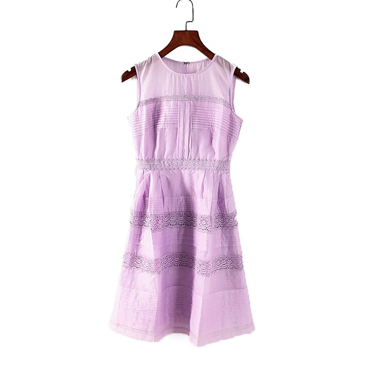 Sản phẩm mới Quầy Too series rút quầy quần áo thu đông nữ Kiểu dáng đầm suông màu tím nhạt kiểu hàn quốc T6071 - Sản phẩm HOT