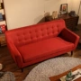 Tây đơn giản căn hộ nhỏ vải sofa đồ nội thất hiện đại sofa Bắc Âu phòng khách đôi phong cách Nhật Bản sofa giải trí - Đồ nội thất thiết kế ghế cafe