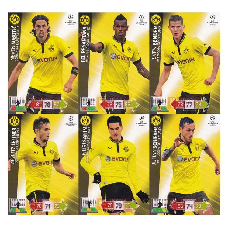 Panini 2012-2013 UEFA Чемпионат Лига Звезда Карта Добавление Версия Пука Карта Дортмунд 6 Шахсин: