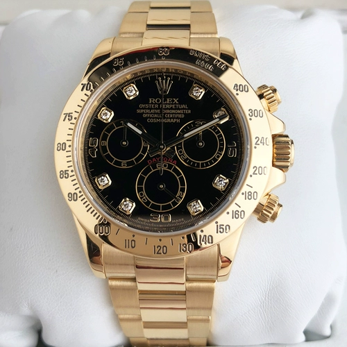 Spot Second -Rolex Rolex Cosmic Meter Di Tong Gold Gold Machine Мужские часы 116528 Diamond