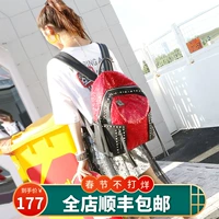 Рюкзак, сумка через плечо, вместительные и большые блестки для ногтей, универсальный ранец, Гонконг, 2019, в корейском стиле