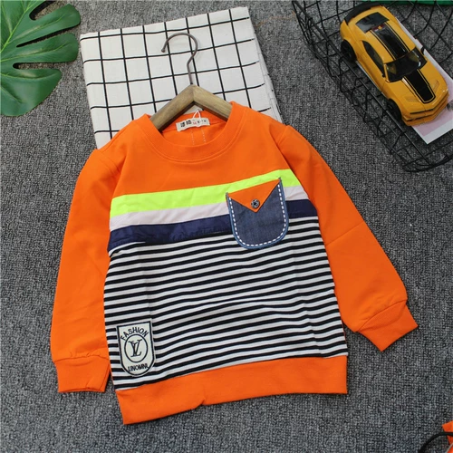 Осенняя детская футболка для мальчиков, детский хлопковый лонгслив, топ, толстовка, длинный рукав, детская одежда