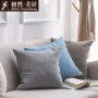 Cotton dày và vải lanh thắt lưng gối văn phòng ghế sofa gối tựa lưng giường xe vải eo đệm dài vuông gối tựa lưng văn phòng