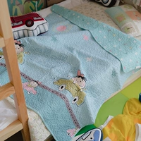 Phim hoạt hình mới của Hàn Quốc bằng vải bông trải giường ngủ mẫu giáo điều hòa ngủ trưa là bông mùa hè là trẻ em - Trải giường ga giường màu xám