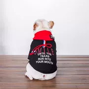 Cotton Phiên bản Hàn Quốc của thương hiệu thủy triều nụ cười dây rút áo len cho chó cưng mèo quần áo thú cưng - Quần áo & phụ kiện thú cưng