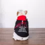Cotton Phiên bản Hàn Quốc của thương hiệu thủy triều nụ cười dây rút áo len cho chó cưng mèo quần áo thú cưng - Quần áo & phụ kiện thú cưng áo mưa cho chó