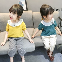 Летняя кукла для девочек, рубашка, топ, 2020, короткий рукав, в корейском стиле, в западном стиле