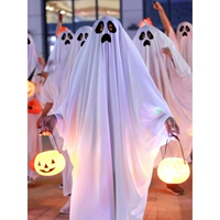 Детская одежда для мальчиков, призрачный детский плащ, костюм, белый реквизит, xэллоуин, белая одежда