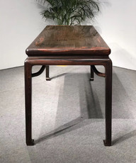 Антикварный письменный стол 天香倾城 老挝大红酸枝独板画案交趾黄檀画桌办公桌书房红木家具