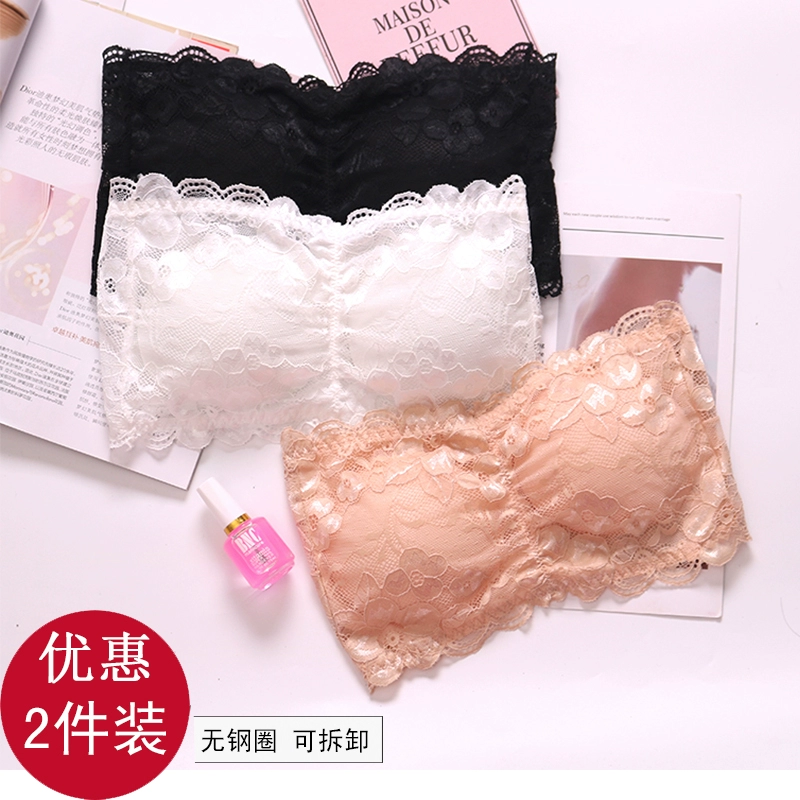 Ngực của phụ nữ ngực nhỏ corset đồ lót trắng ống hàng đầu thu thập dây đai quây chặt chẽ để ngăn chặn đáy - Ống