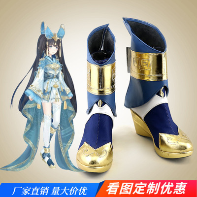 taobao agent Miracle Warm Hand -painted Four God Battle Cosplay Shoes Pepsi COS Shoes