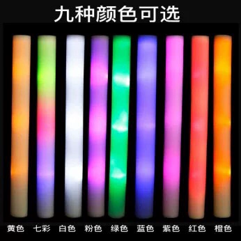 Разноцветный реквизит, мигающая поролоновая световая палочка из пены, сделано на заказ
