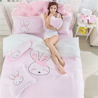 Bộ đồ giường đôi 1,8m cotton bốn mảnh cotton đơn giản 1,5m ga trải giường ba mảnh - Giường trẻ em / giường em bé / Ghế ăn ghế nhún lưới cho bé