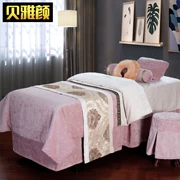 Beauty khăn trải giường gia đình bốn mùa đông dày bông nhung bảo tàng về sức khỏe nam chuyên sản phẩm cao cấp màu massage đơn giản bedspread - Trang bị tấm