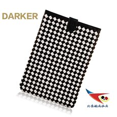 Чехол для ракетки 拍套达克darker 万象 头层牛皮乒乓球拍包方拍套便携式方形单拍套