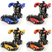 Trẻ em Transformers Toy Car Robot Car Man Impact Deformation Car Toy Boy Gift Toy Car - Khác