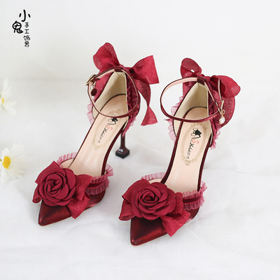 taobao agent Elegant sandals high heels, Lolita style