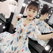Váy bé gái mùa hè 2019 mới cho trẻ em nước ngoài Phiên bản Hàn Quốc của công chúa váy thủy triều trong chiếc váy trẻ em voan lớn - Váy