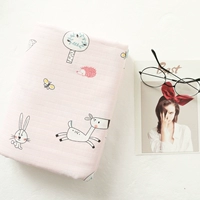 Hàn Quốc hai lớp sợi cotton trẻ em một mảnh được đính hạt chăn bộ đồ giường đặt phim hoạt hình dễ thương màu hồng động vật - Quilt Covers 	chăn phao mùa đông