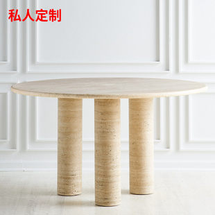 Италии Средний и древний мебель 侘 侘 侘 侘 侘 каменный стол дизайнер модель дом простой круглый Есть стол