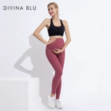 DIVINA BLU Летние дышащие спортивные штаны для беременных для спортзала с поддержкой живота, высокая талия