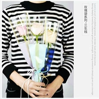 Саншенг -линия одна сумка для одного букета Упаковка розы прозрачная водонепроницаемая цветочная упаковка цветочные материалы Материалы