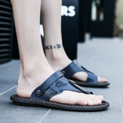 Mùa hè 2019 hot new sandal nam sandal nam sandal dép nam đế bệt - Giày thể thao / sandles