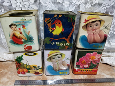 Коробка 文革 铁皮饼干盒 饼干桶 花卉 水果