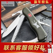 Dao quân đội Thụy Sĩ Victorinox Dao chính hãng Green Hunter 0.8873.4 Dao đa chức năng Dao Victorinox Thụy Sĩ