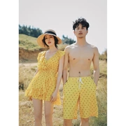 2019 cặp đôi mới bơi đồ bơi bikini ba mảnh nhỏ màu vàng tươi kỳ nghỉ spa nhỏ ngực áo tắm nữ - Vài đồ bơi