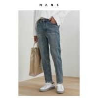 [NANS] Джинсовая джинсовая джинсовая джинсы -джинсовая лодыжка -ns3a13
