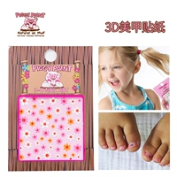 Водонепроницаемые наклейки для ногтей, накладные ногти, детские наклейки на ногти, комплект, США, свинья, 3D, долговременный эффект, для беременных женщин и детей