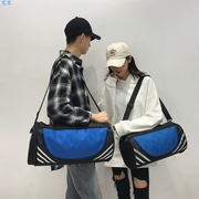 Xu hướng thời trang Hàn Quốc đa chức năng ba lô nylon tương phản màu lưu trữ túi thể thao túi thể thao túi duffel - Túi du lịch