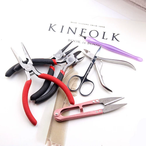 Браслет из бисера ручной работы, плоскогубцы, ножницы, «сделай сам»