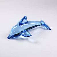 Акриловый пластиковый синий кварц, морская детская подвеска, аксессуар, игрушка, дельфин, с драгоценным камнем
