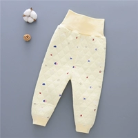 Детские удерживающие тепло хлопковые штаны, детское термобелье, бандаж пупочный для новорожденных, увеличенная толщина, 6-12 мес., высокая талия
