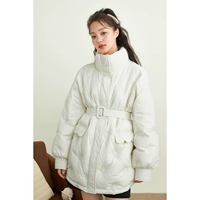 Корсет, удерживающий тепло бархатный пуховик, зимняя куртка, утиный пух, коллекция 2021