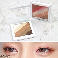 9,9 NOVO Rainbow Five-Color Shadow Shadow Earth Màu Maple Leaf Red Sunset Sunset Gradient Eye Shadow Disc Pearl - Bóng mắt phấn nhũ mắt